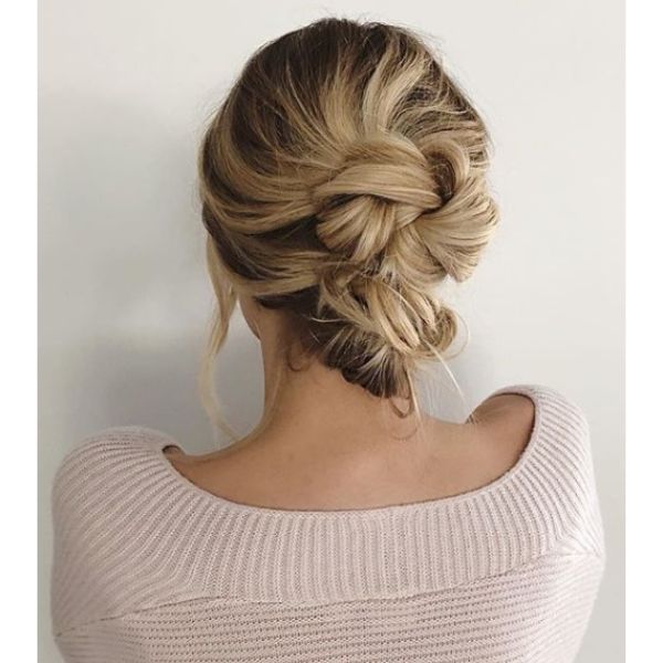 Double Chignon Updo