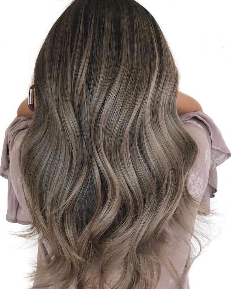 Dynamic Dark Brown Hair with Ash Blonde