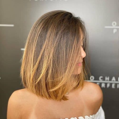 easy straight layered bob for medium hair