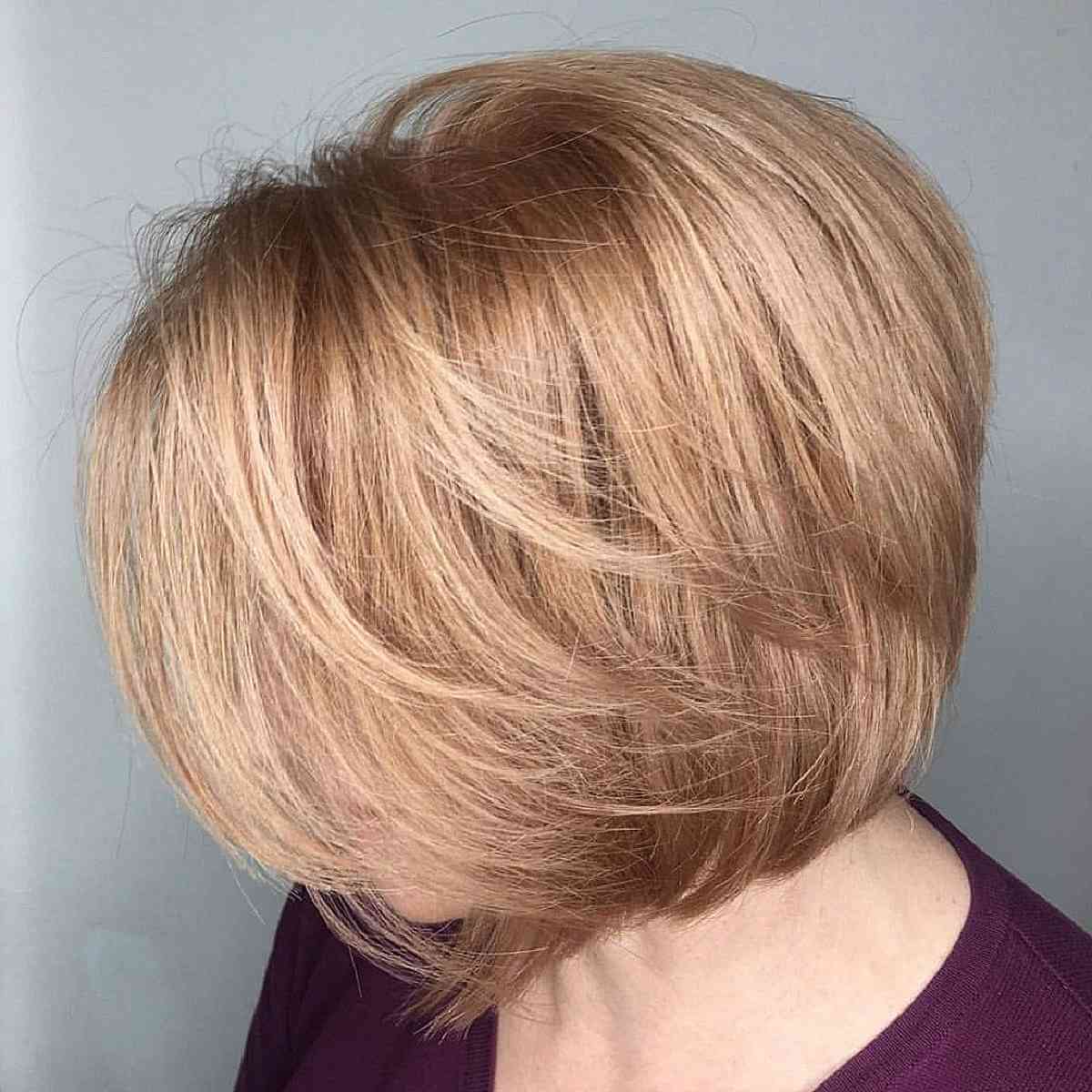 Feathered Bob with Wispy Layers