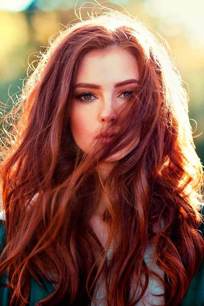 Fiery Mahogany Hair