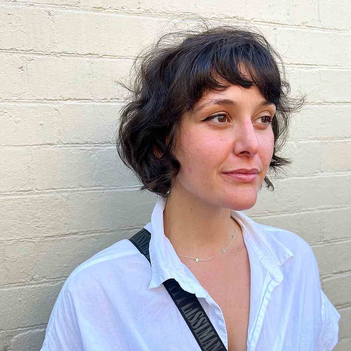 French Shaggy Jaw-Length Bob with Messy Layers