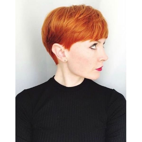 Ginger Red Pixie Cut Cute Short Hairstyles For Women cute hairstyles for short hair