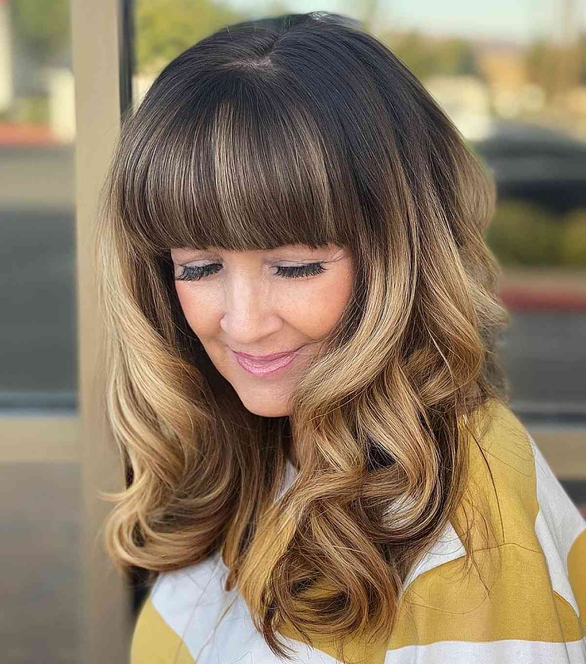 golden blended ombre