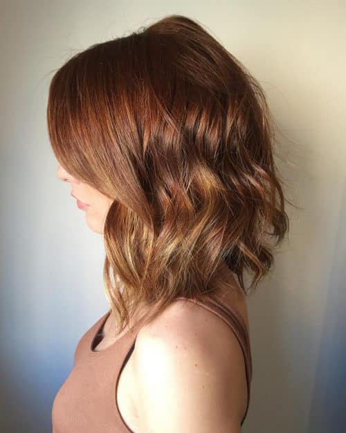 Golden brown ombré