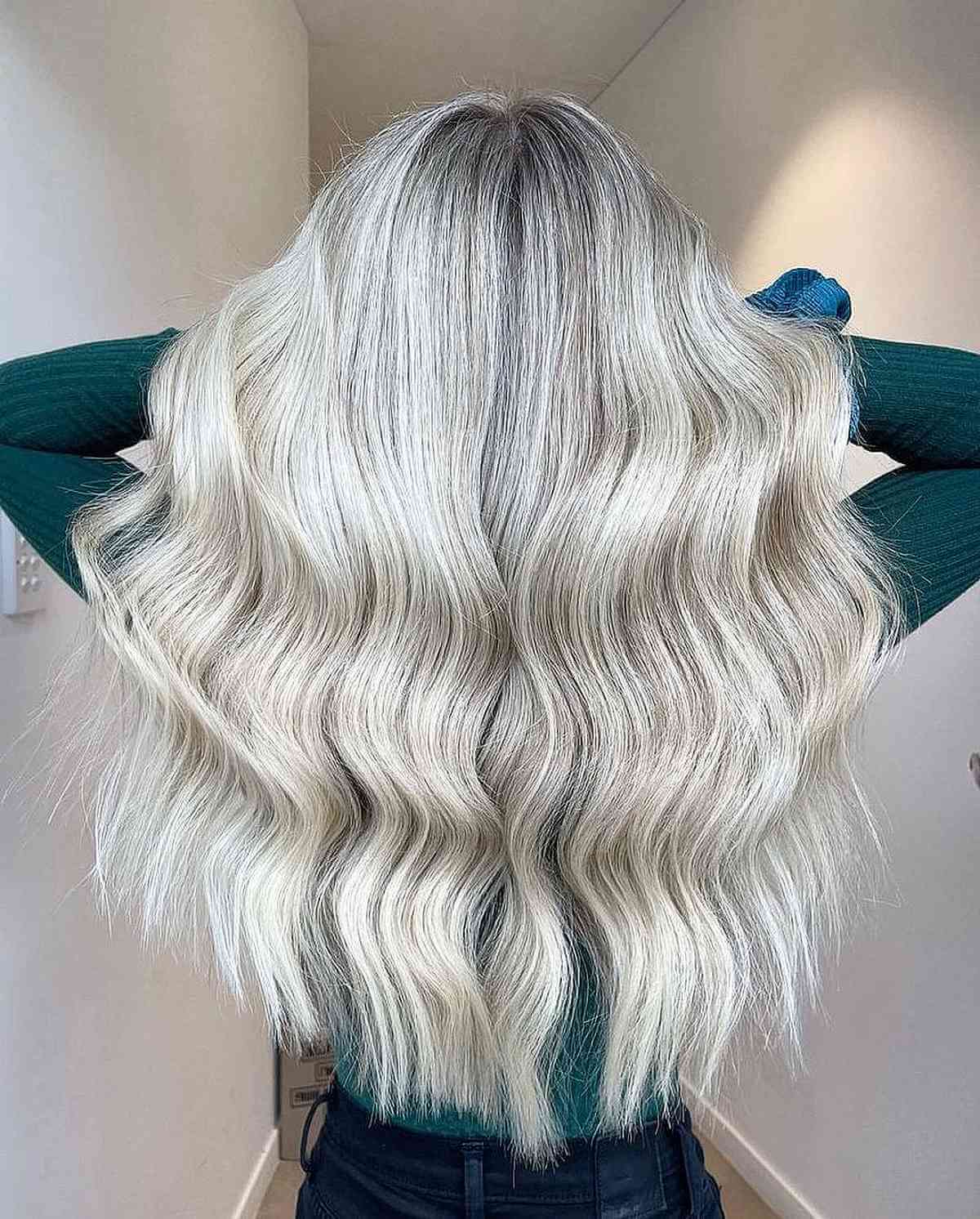 Gorgeous Blonde Silver Waves