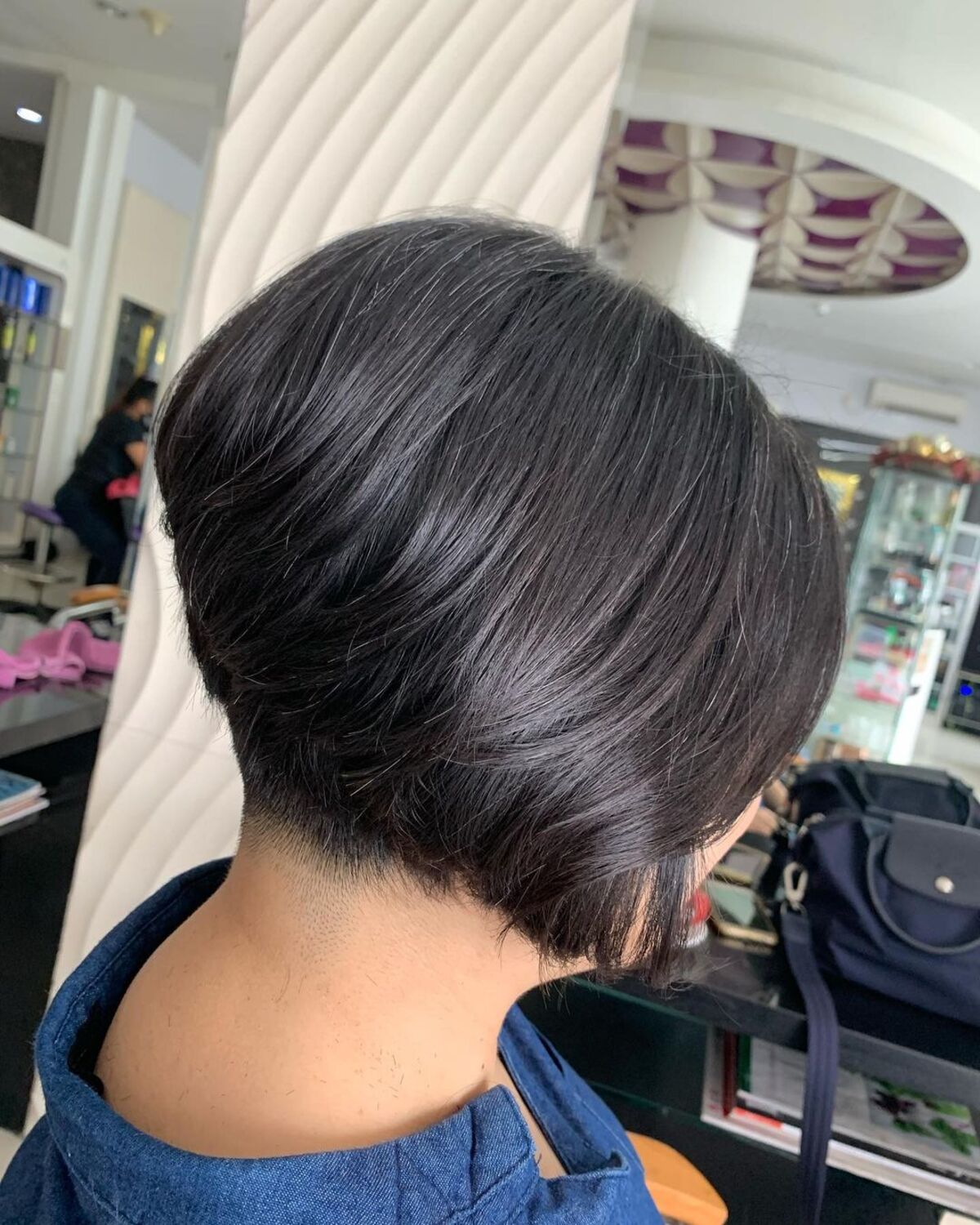 graduated bob with an undercut for women