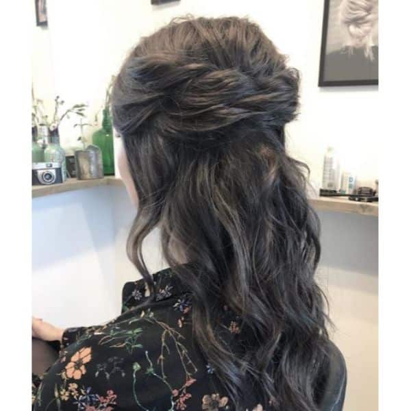 Half Up Half Down Bridal Updo