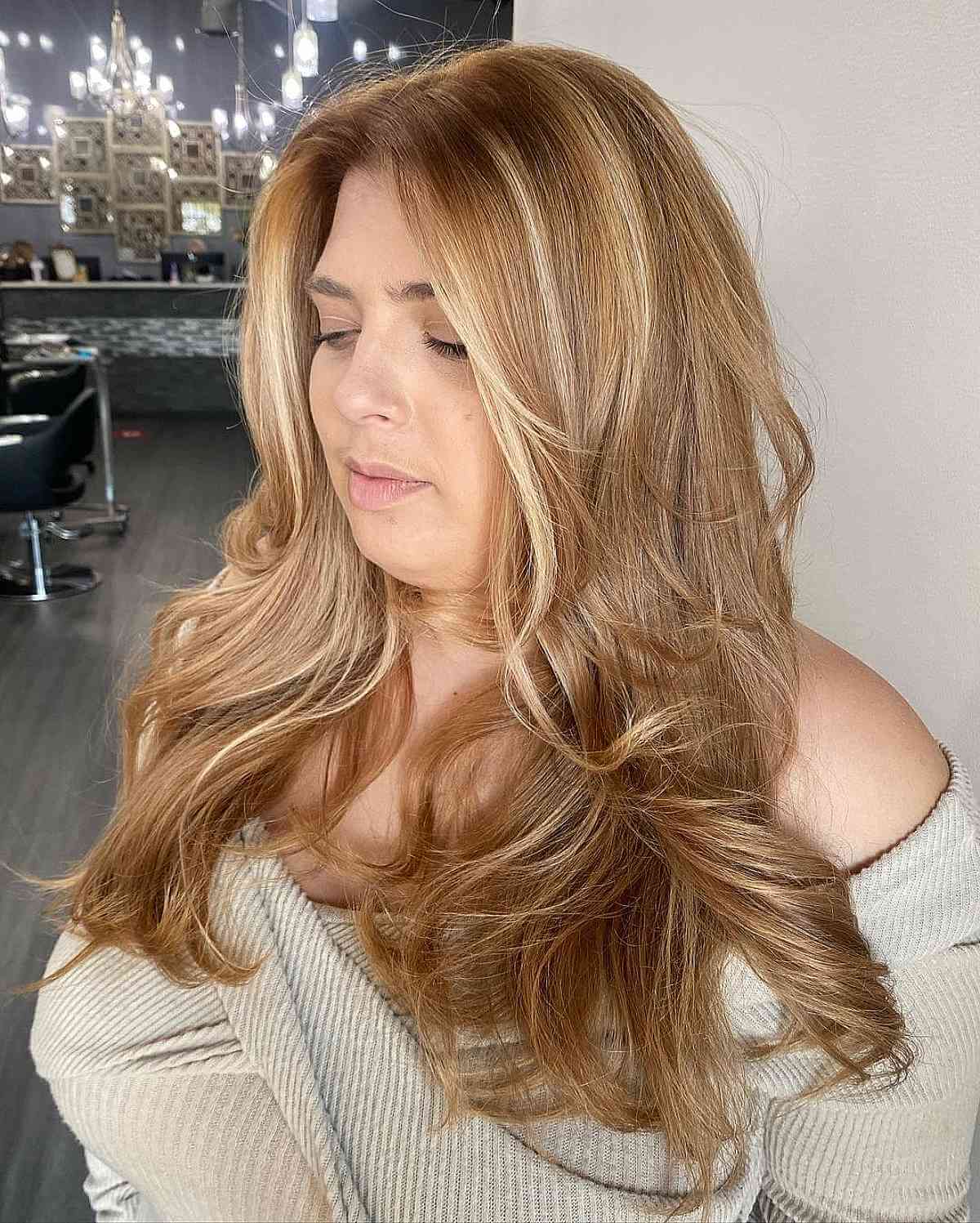 Honey Blonde Highlights and Lowlights