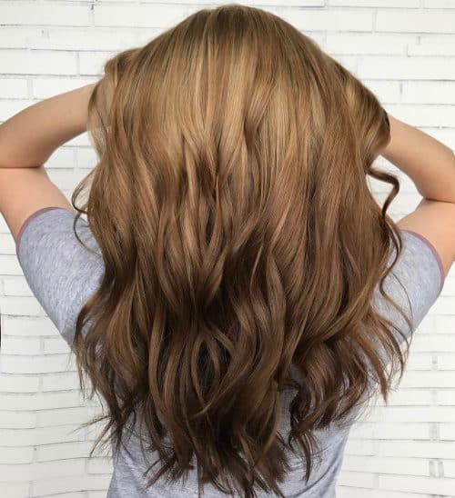 Iconic Honey Blonde to Chestnut Brown Ombre Hairstyle
