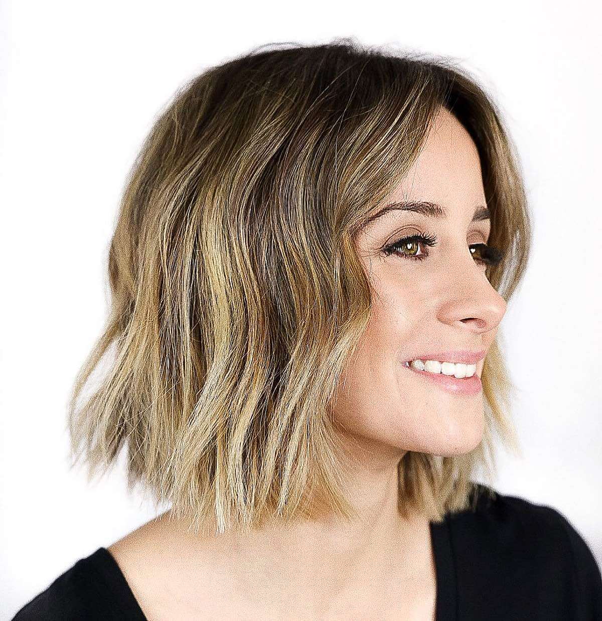 jagged choppy bob for thin hair