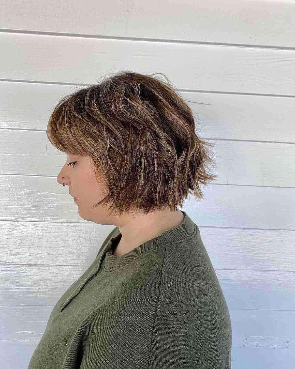 Jaw-Length Edgy Choppy Bob