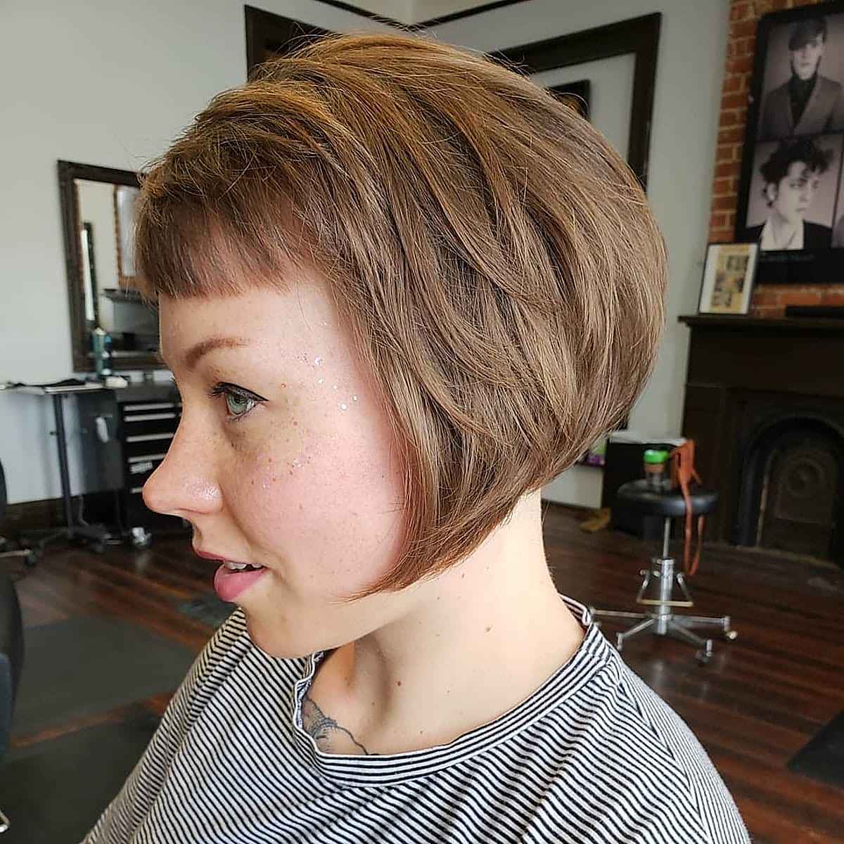 Jaw-Length Messy Bob Cut