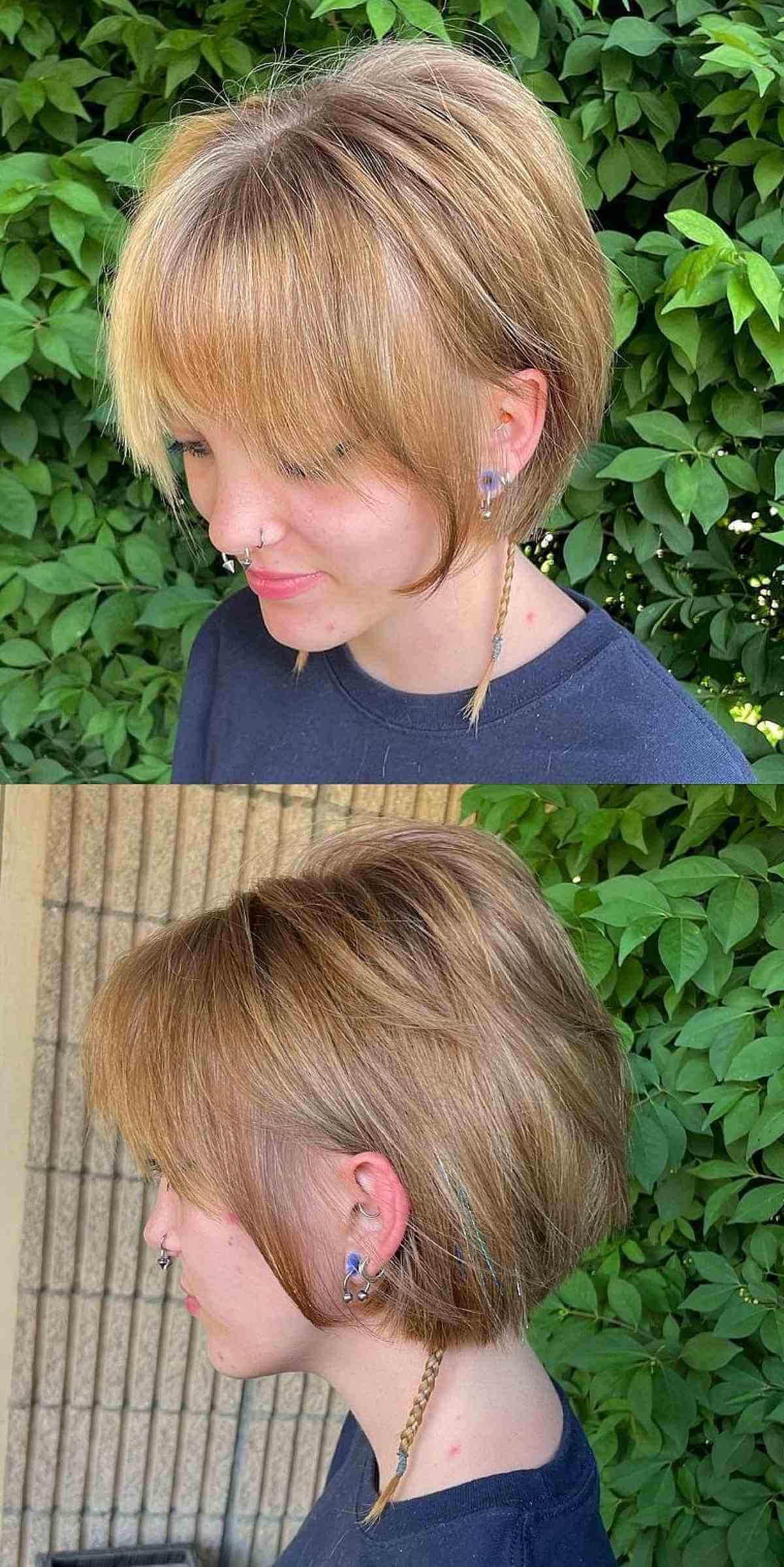 Jaw-Length Wispy Shaggy Bob for Fine Hair