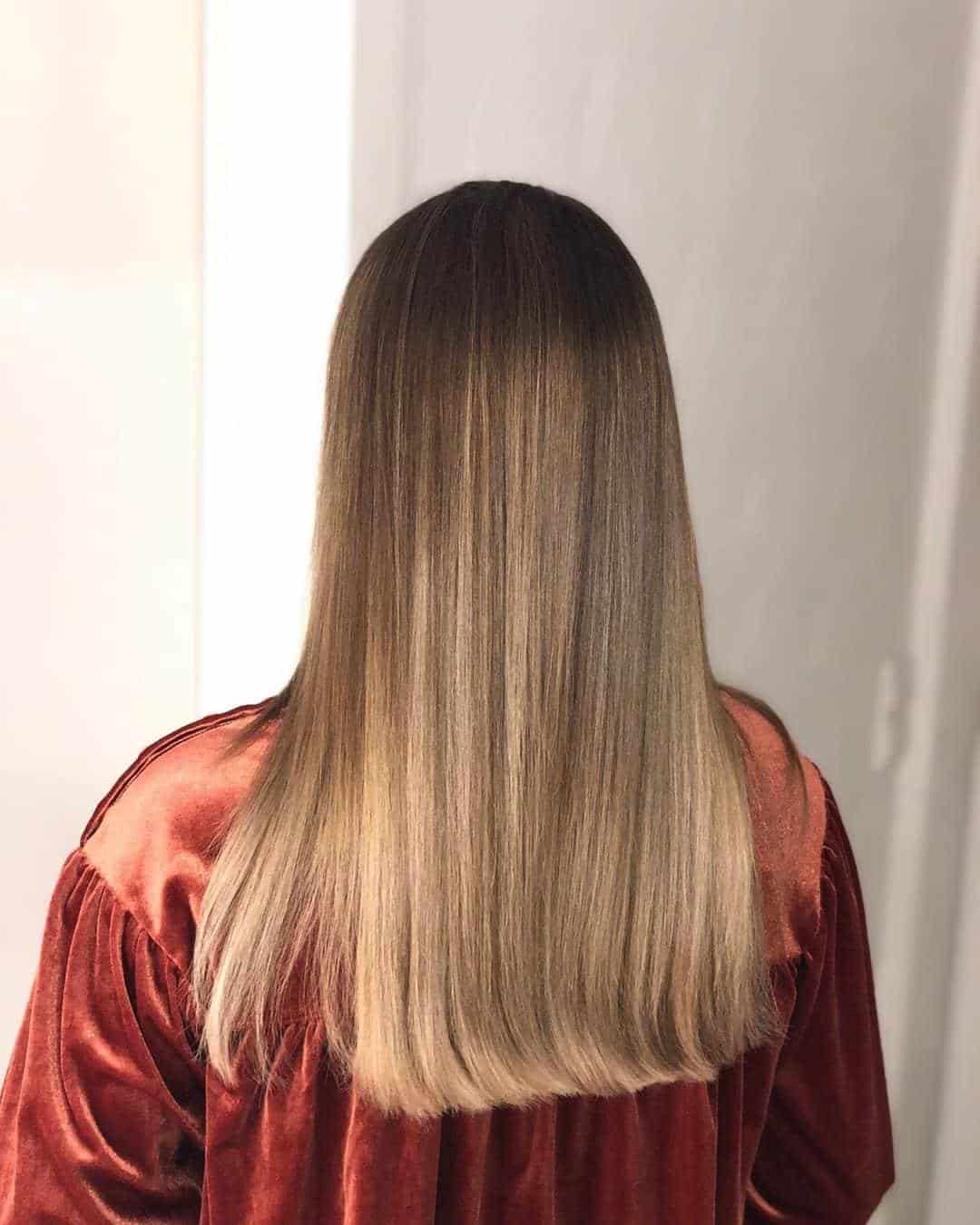 Jessica Alba's Dark to Light Bronde Ombre