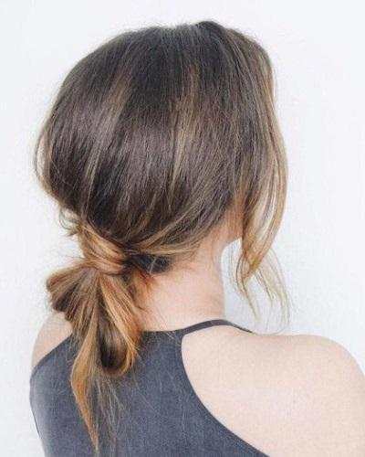 Knotted Low Bun