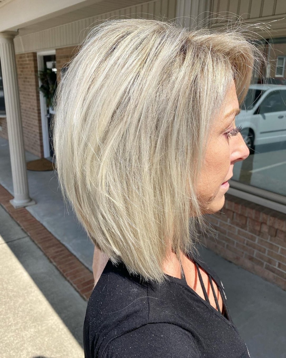 Layered lob with razored layers