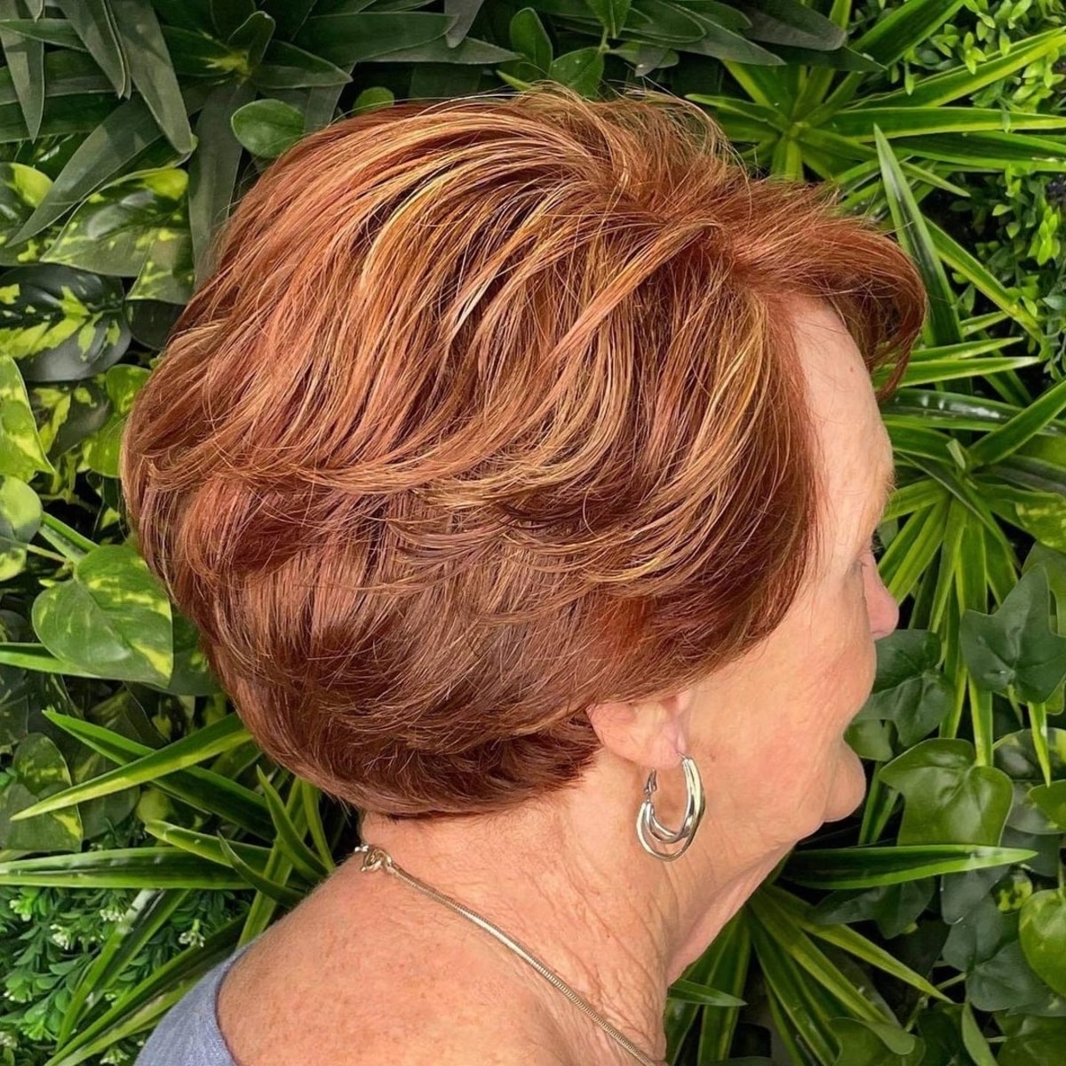 Light auburn color for women over 70