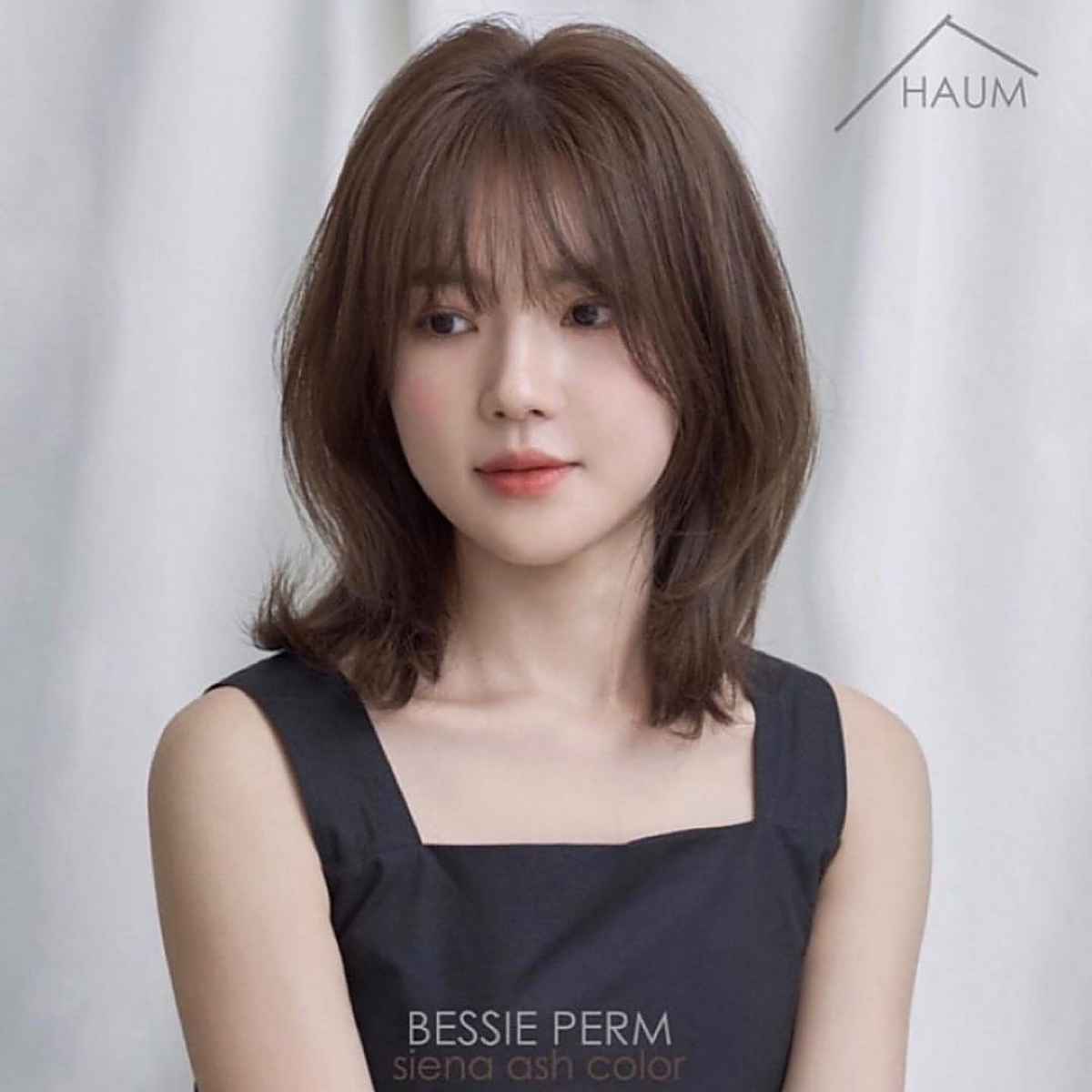 Light Fringe for Medium Layered Hair