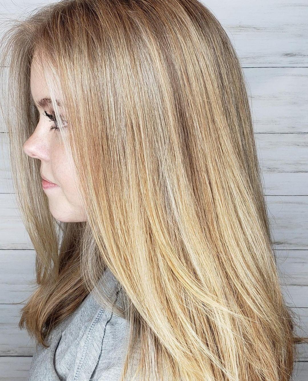 light golden ash blonde hair