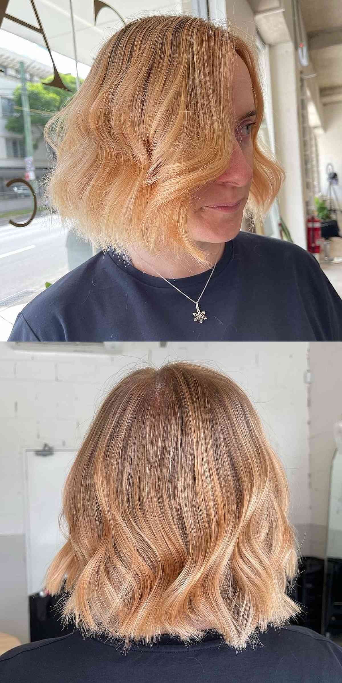 Light Strawberry Blonde Balayage Ombre