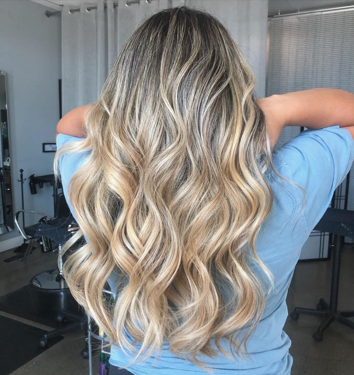 Long Beach Waves with Ombre