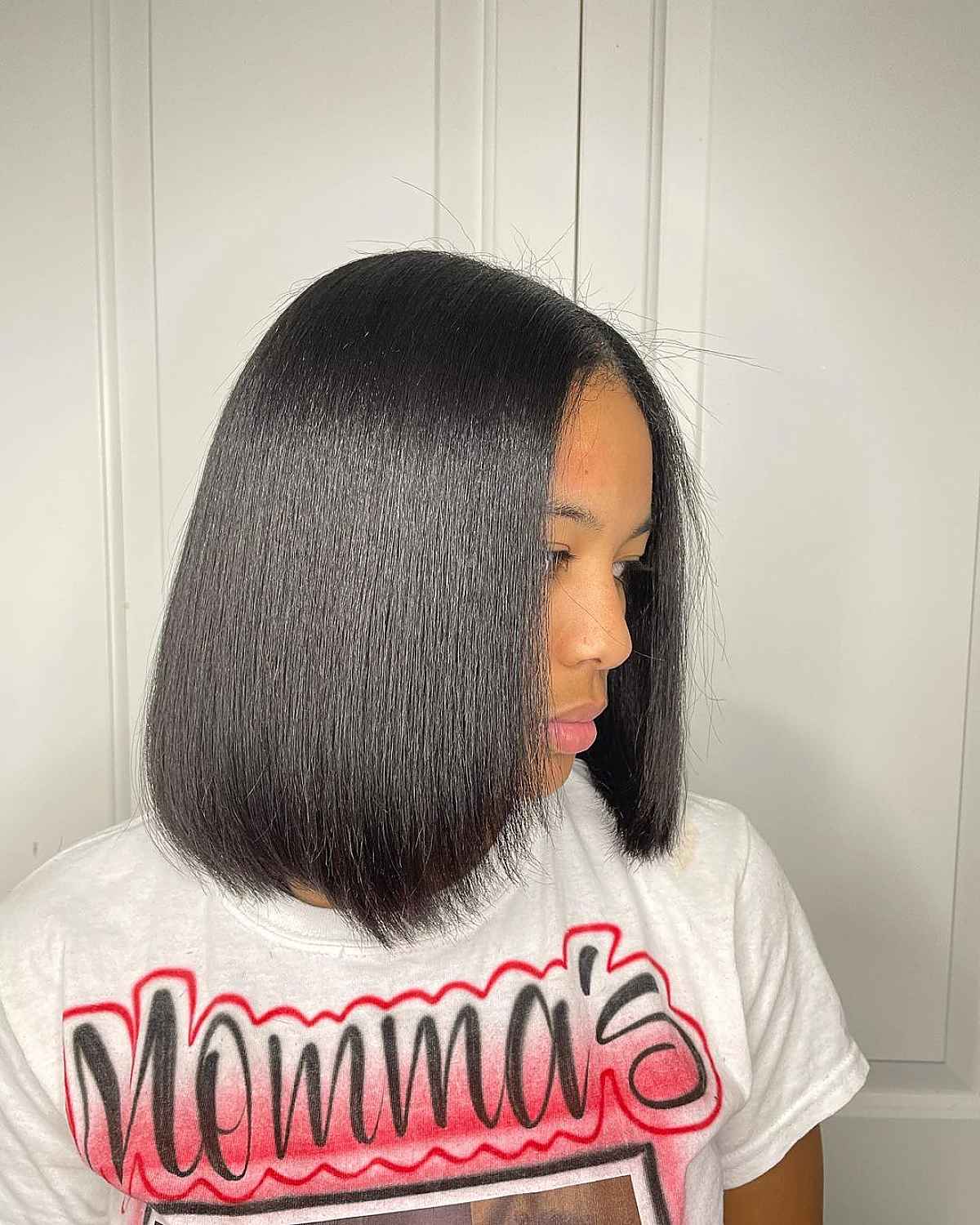 Long Blunt Bob on Black Women