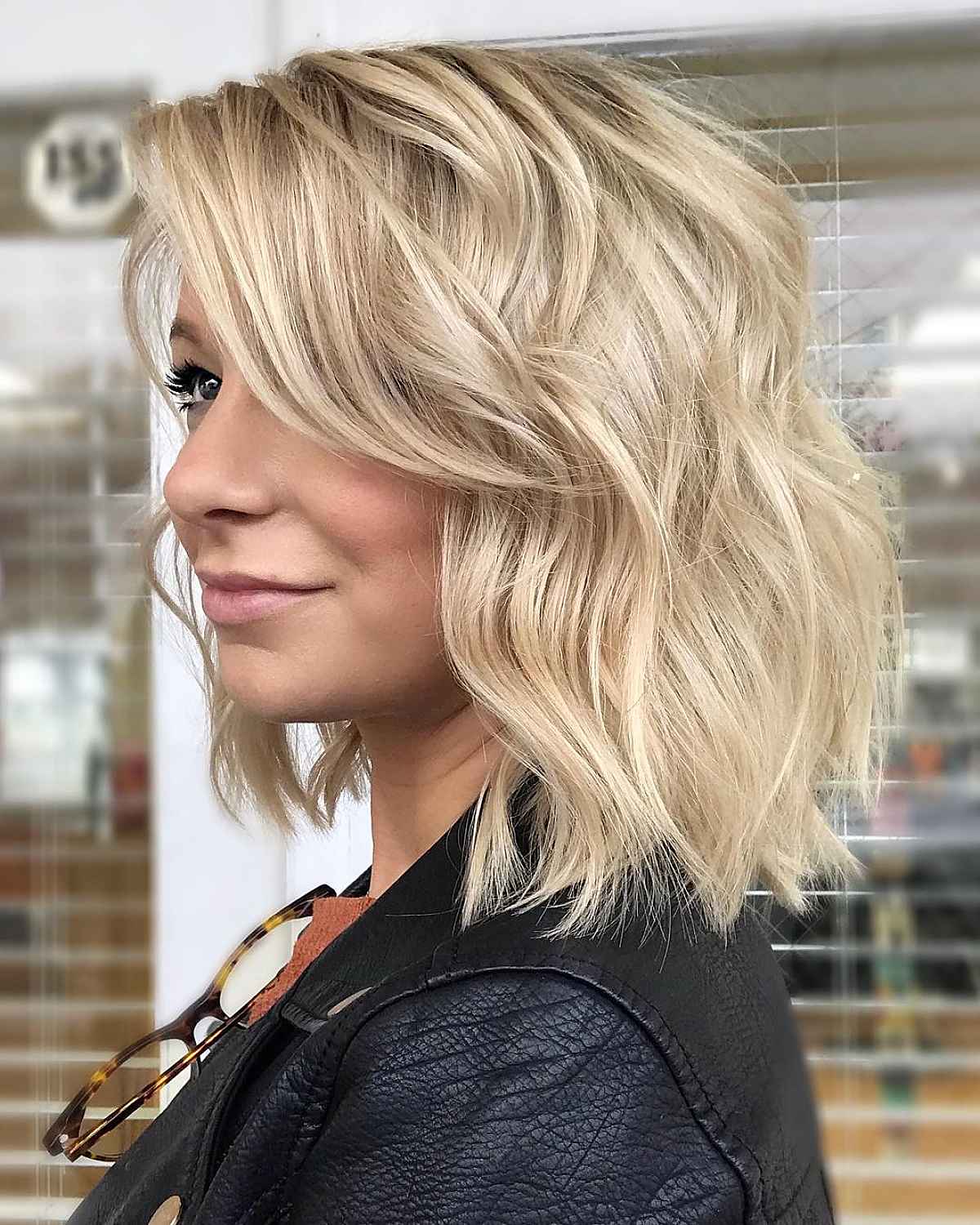 Long Bob with Fringe to the Side