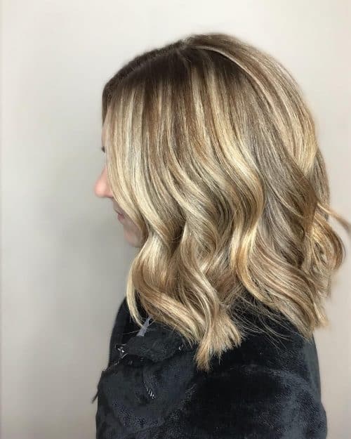 long layered bob for thick wavy hair