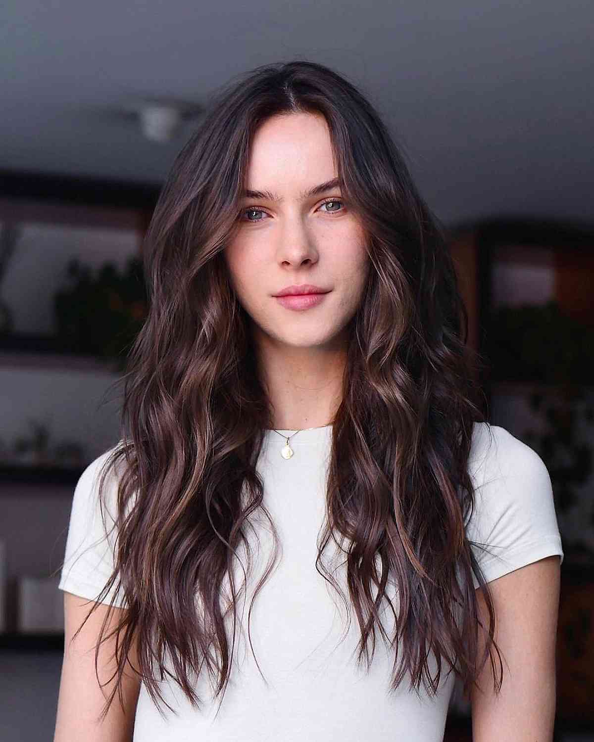 Long Layered Haircut with Natural Waves