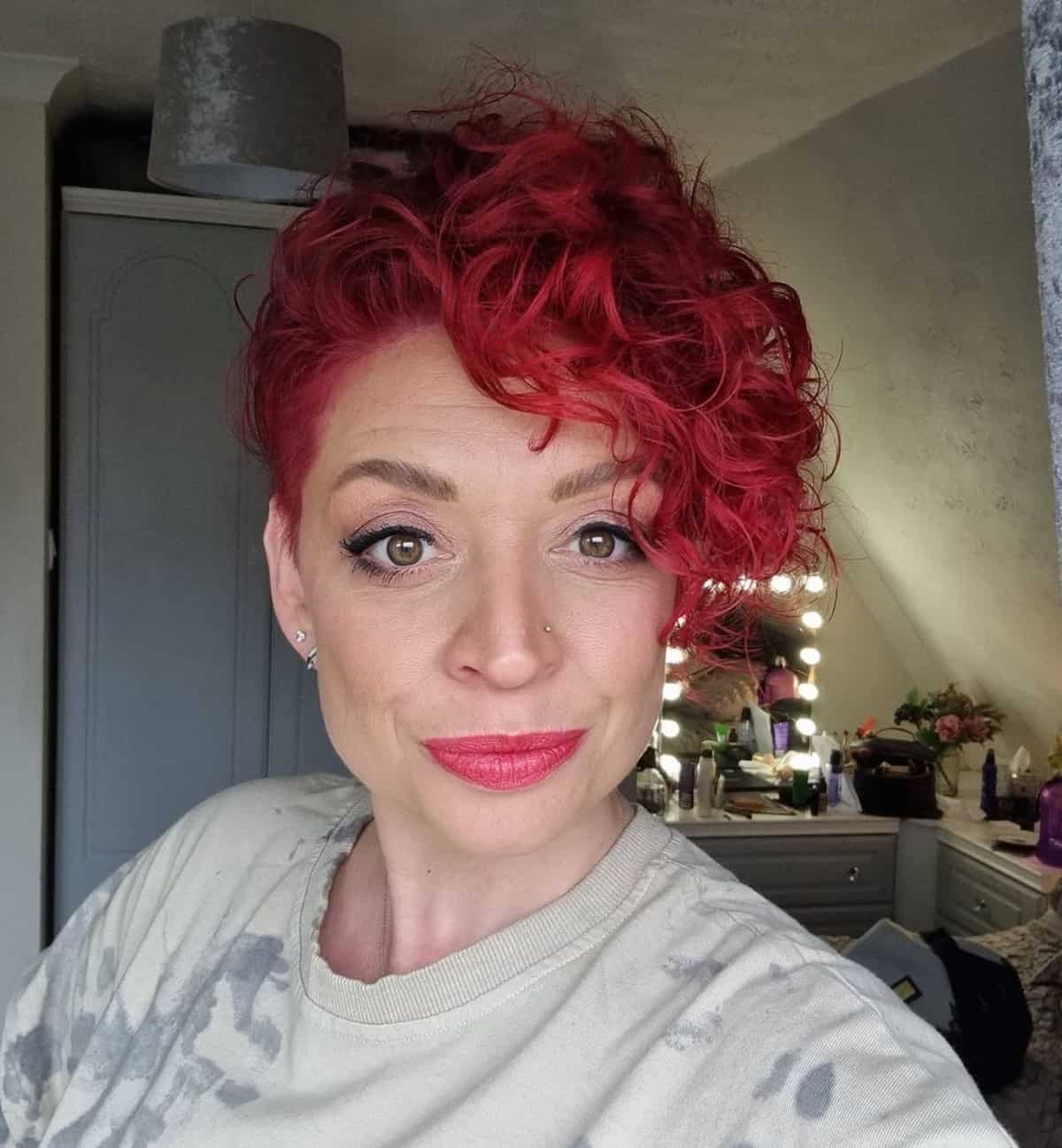Long Pixie for Curly Hair