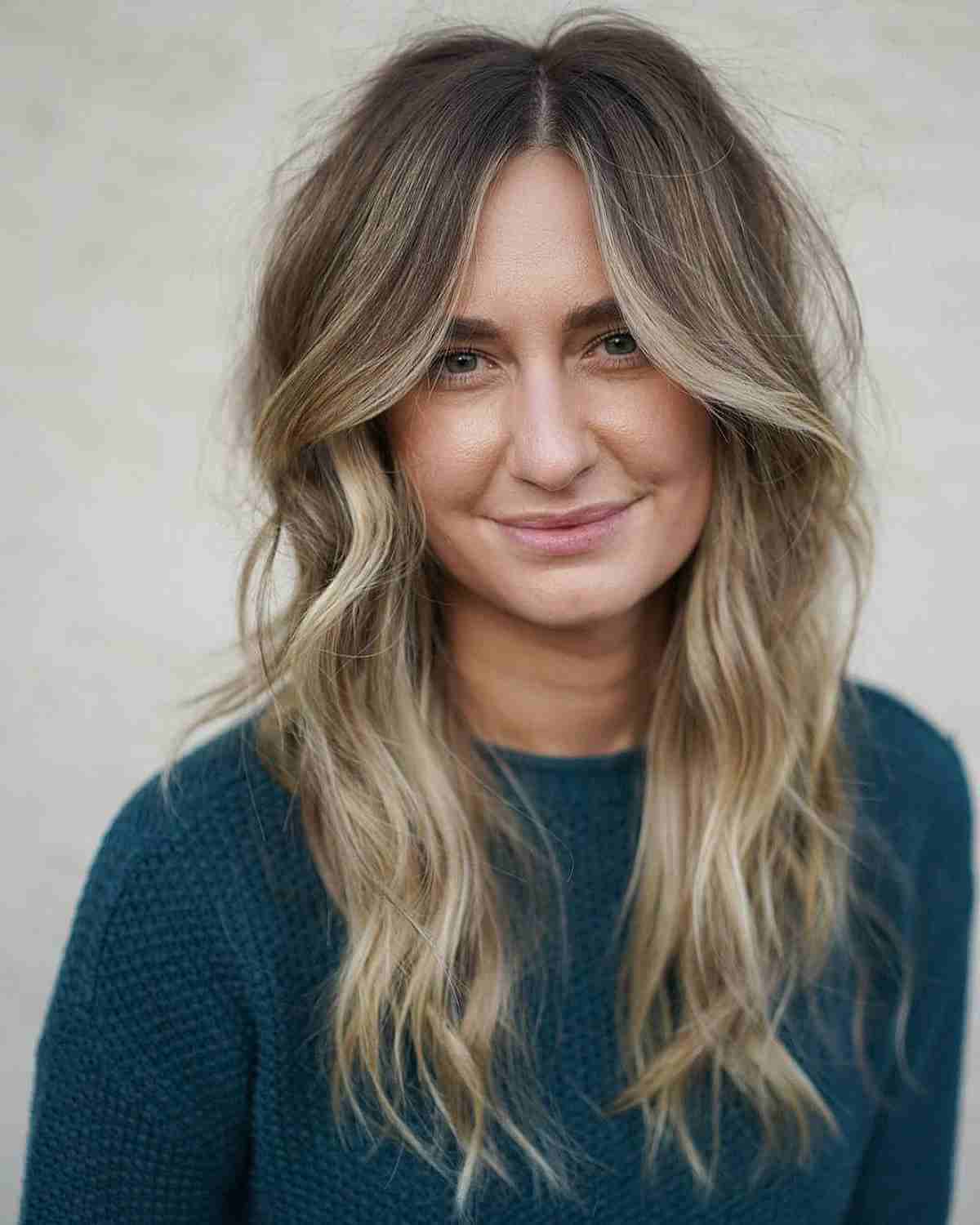 Long Shaggy and Wispy Layers for Fine Hair