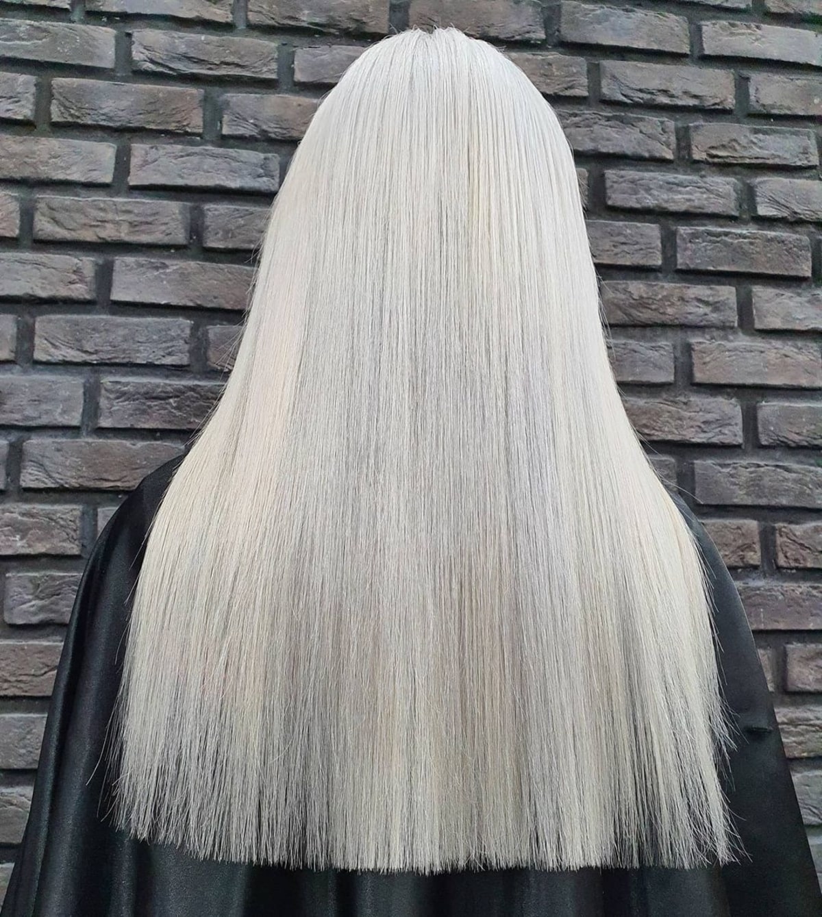 Long White Blonde Hairstyle