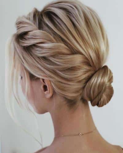 Low Bun with Twist Detail