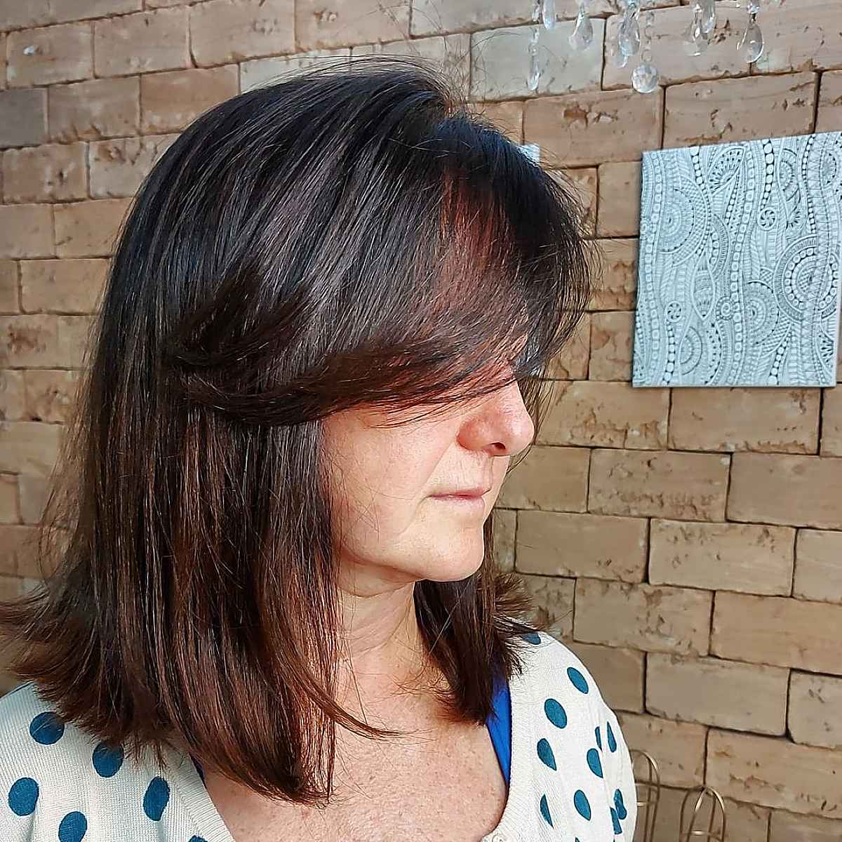 Low-Maintenance Blunt Cut for Women Over 50