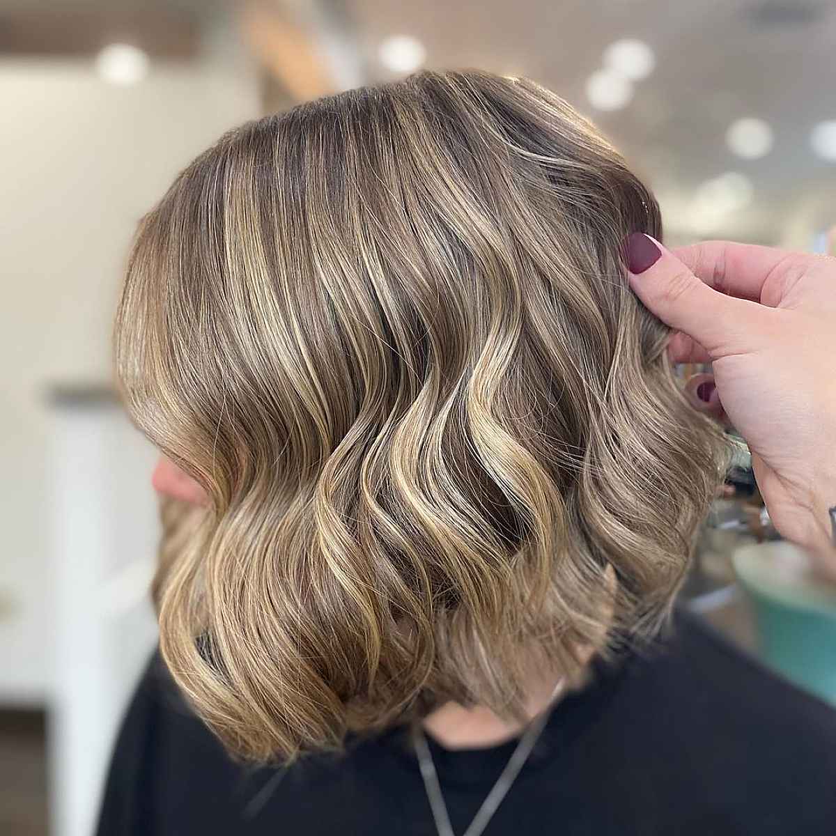 Low-Maintenance Short Cut with Balayage