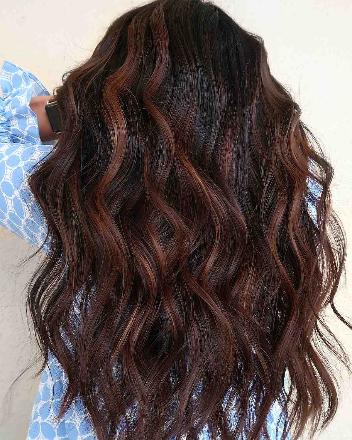 lucious dark brown balayage