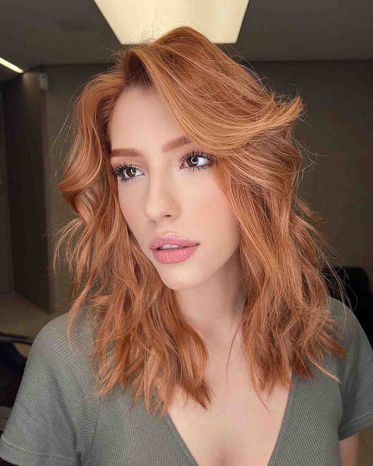 Luscious Strawberry Blonde Waves