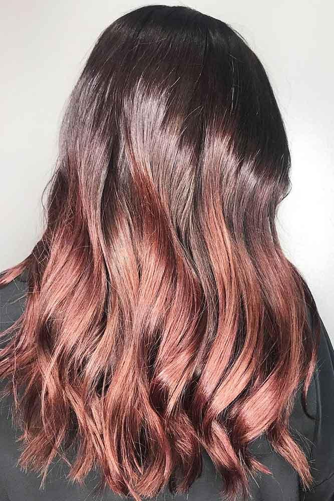 Mahogany Sunset Ombre #redhair #brunette #ombre