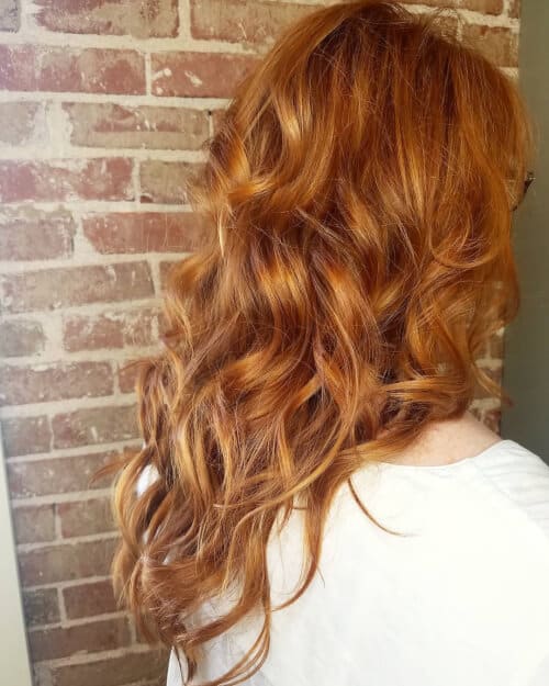 Mahogany With Blonde Highlights