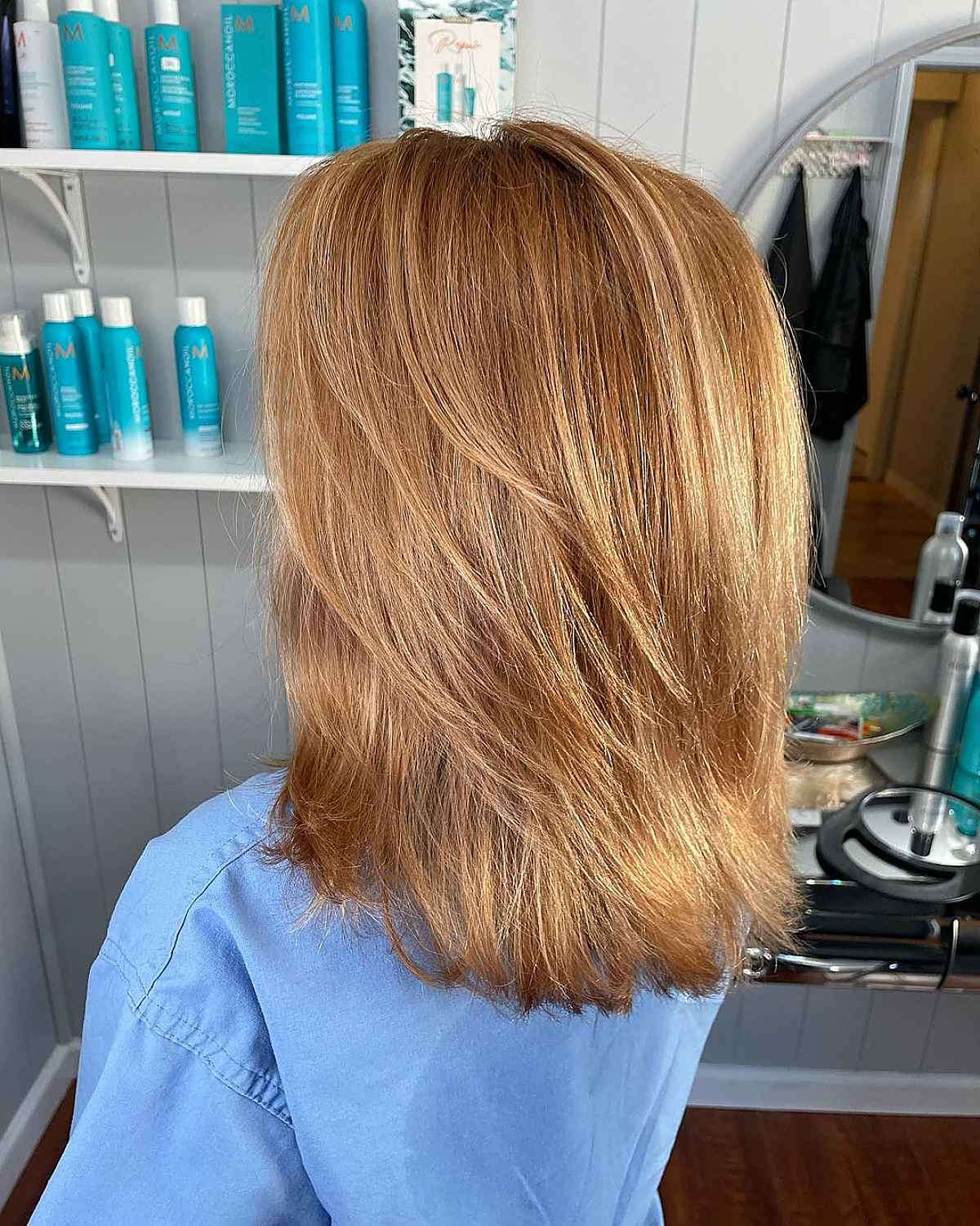 Medium Haircut with Wispy Layers
