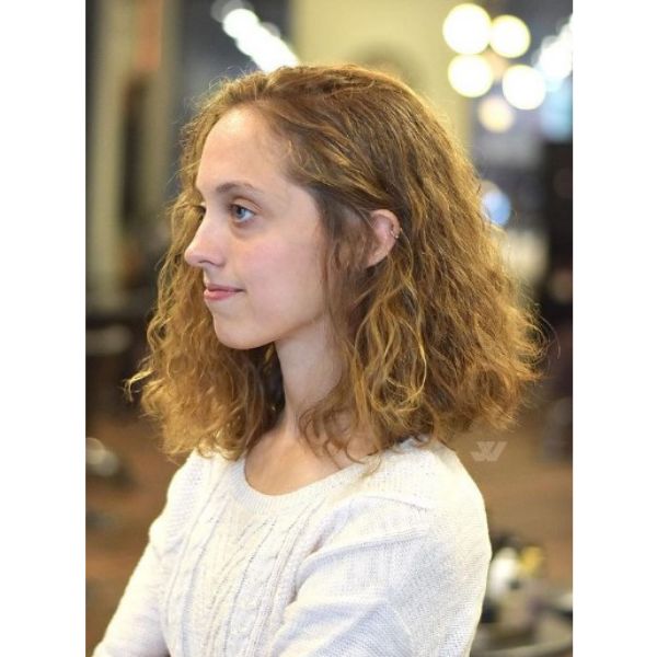 Medium Length Haircut For Wavy Hair