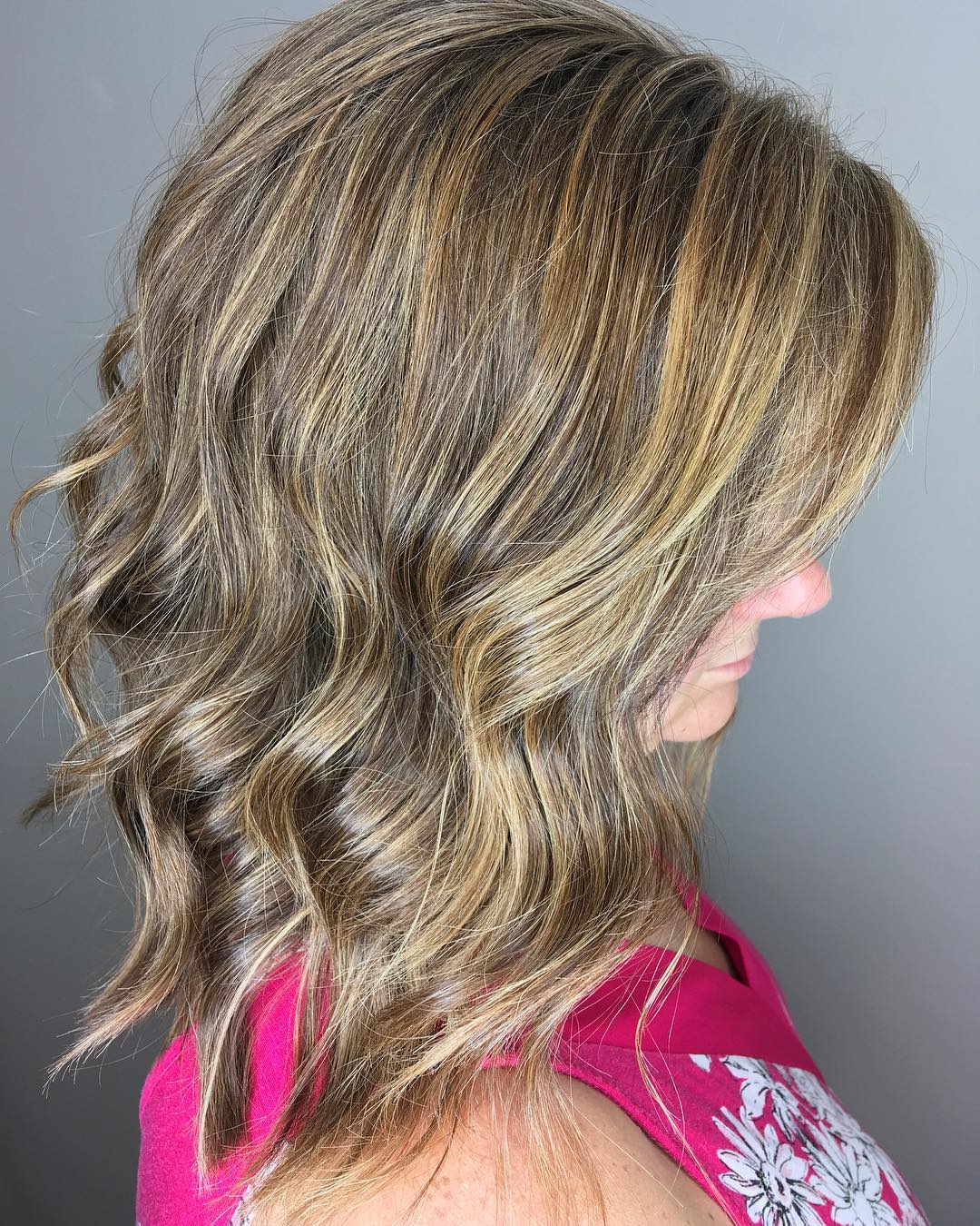 Medium-Length Layered Bob