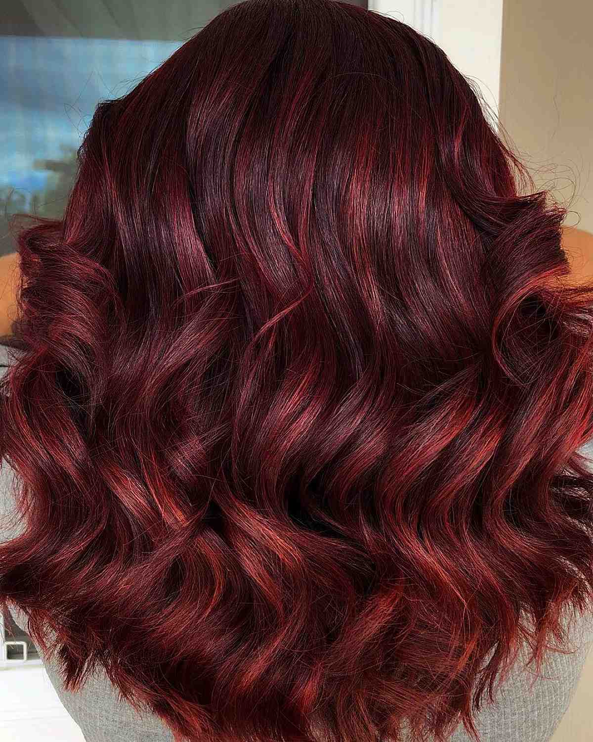 merlot red hair color