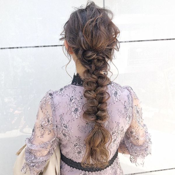 Messy French Braided Hairstyles For Long Hair