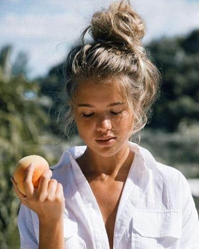 Messy High Bun