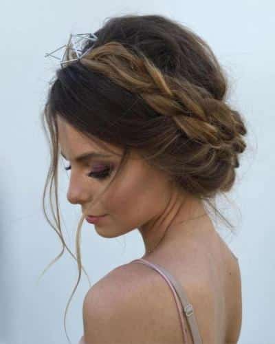 Milkmaid braids Easy Hairstyles for Long Hair