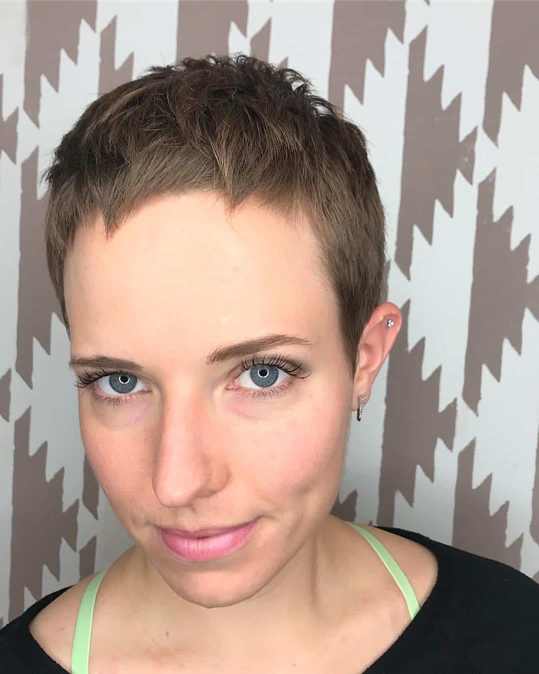 Modern Disconnected Pixie hairstyle