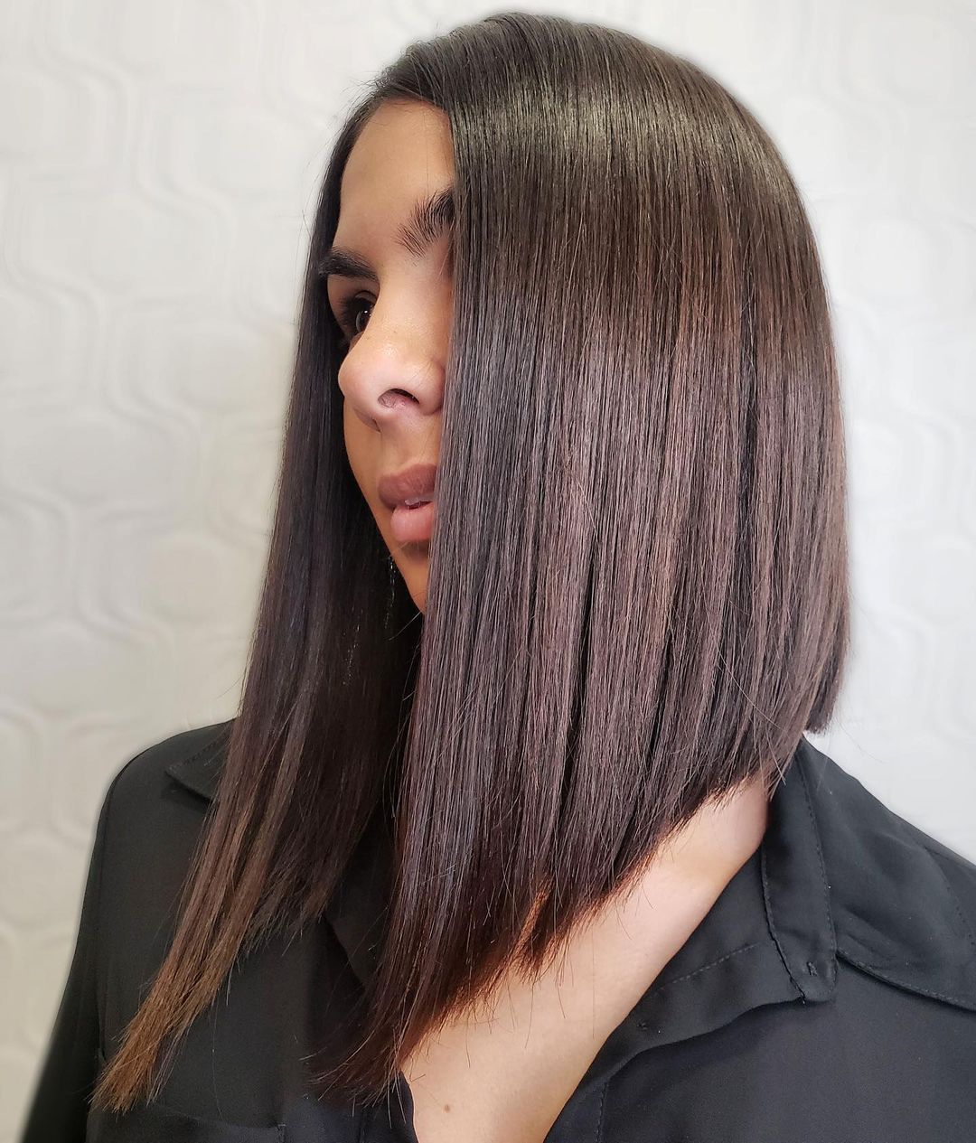 Modern Short to Medium Inverted Bob Haircut
