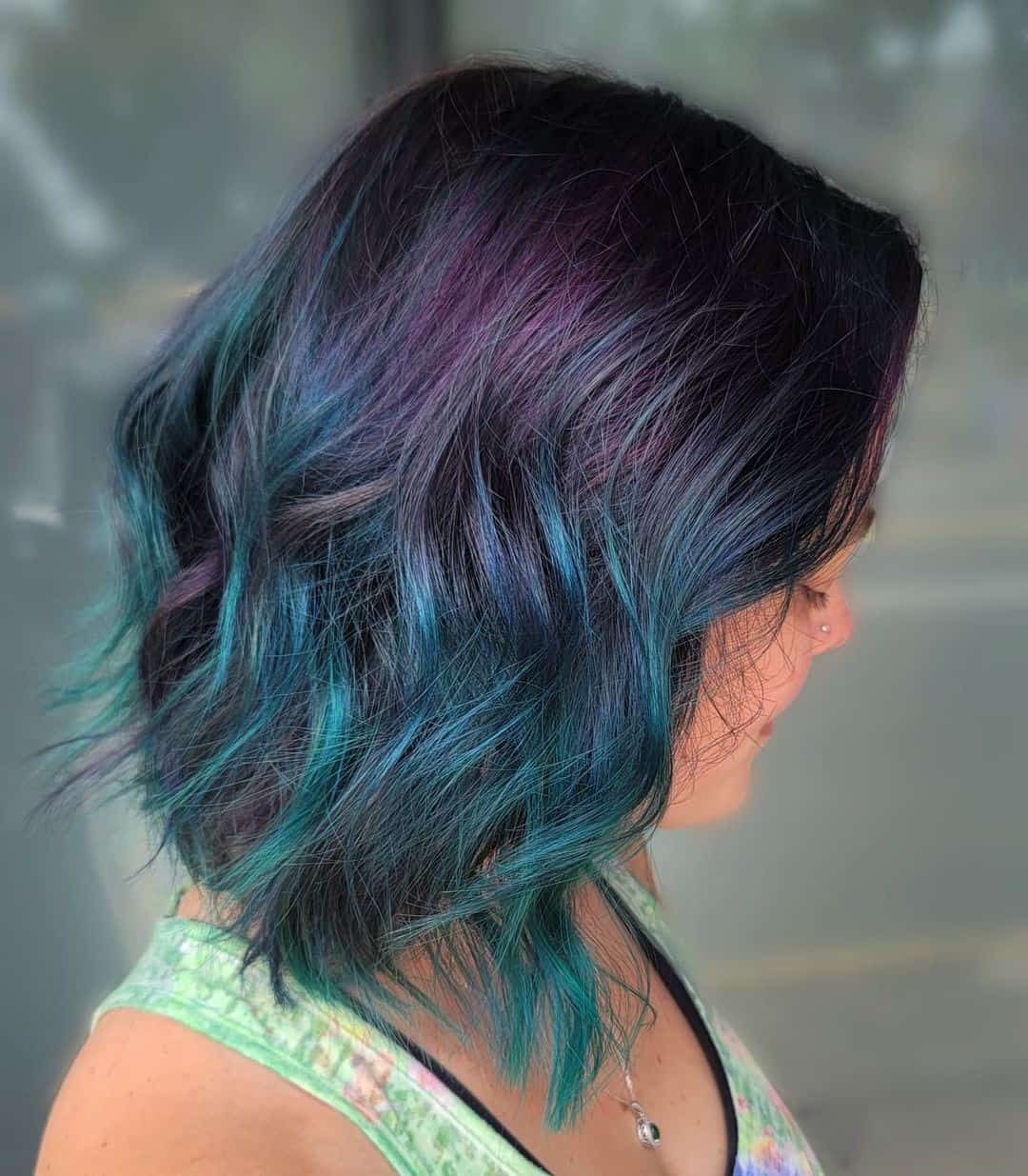 Multi Colored Loud Hairdo 